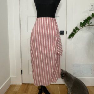 NWT Club Monaco Striped Wrap Skirt Size 00